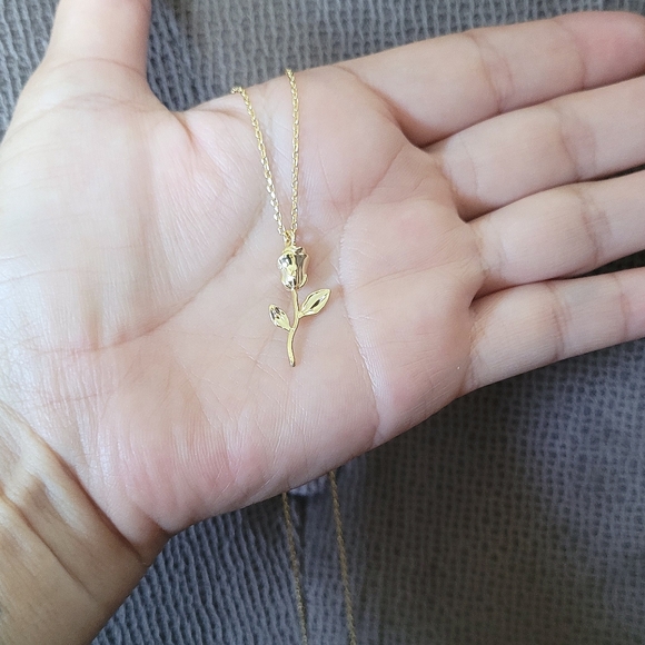 Lussoro Gold💛 Rose🌹 Pendant Necklace - NIB - Picture 4 of 15